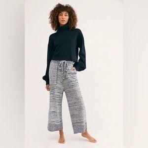 Intimately Free People Save the Slouch Pant Space Dye Navy L